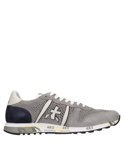 Sneakers in camoscio e tessuto PREMIATA | ERIC VAR 6141GRIGIO-BLU